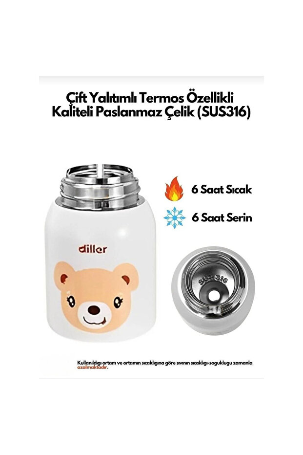 Çelik Termos Yeşil 300 ml - 2