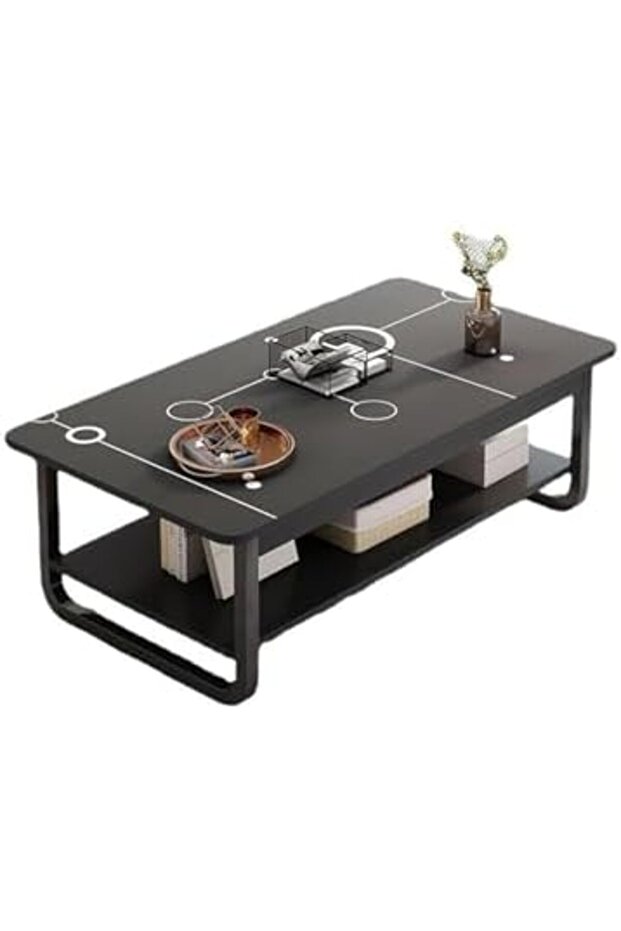 طاولة قهوة متعددة الوظائف مكونة من طبقتين - 2