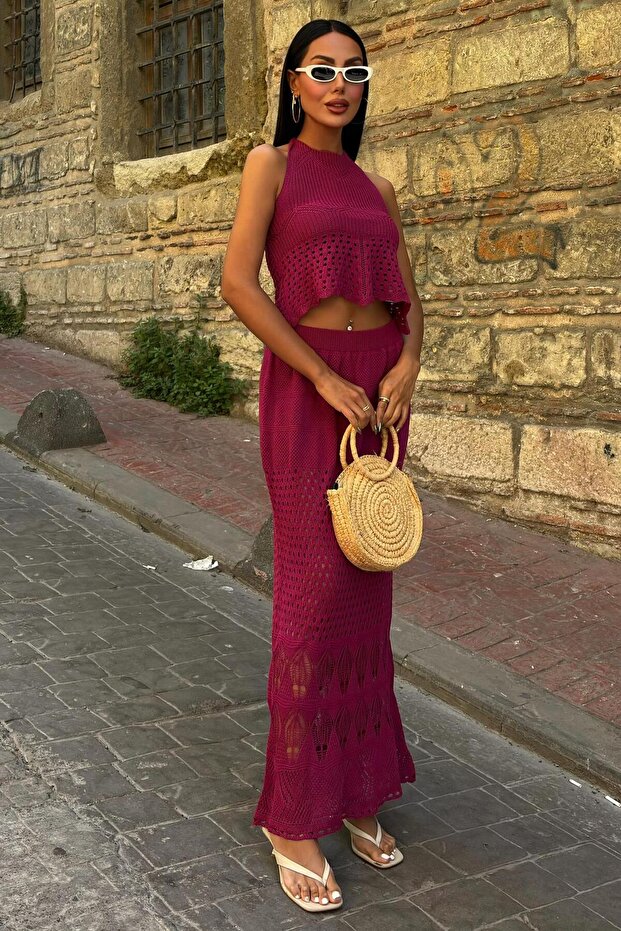 Backless Openwork Suit 10083-025 - 4