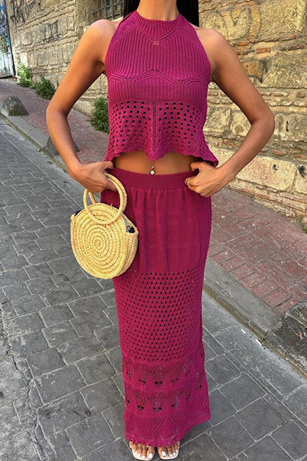 Backless Openwork Suit 10083-025 - 6