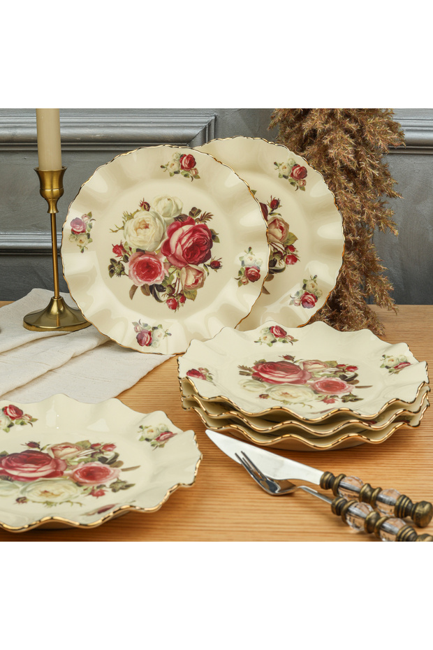 ROSE PASTA TABAK 6'lı - 1