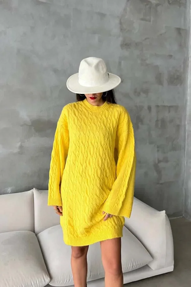 Melanie Örgü Desen Mini Elbise 2537-02 R4-D-K4 - 1