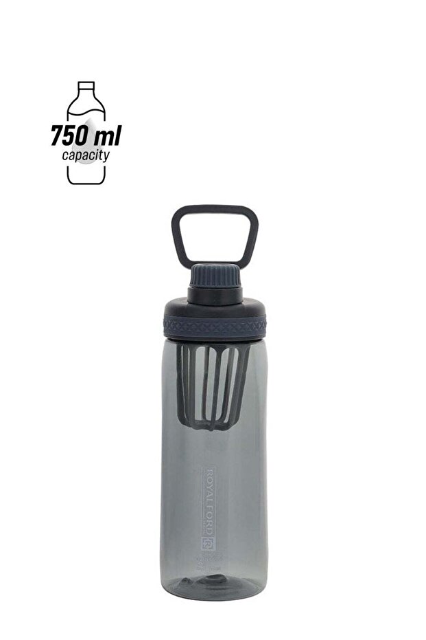 زجاجة مياه بلاستيكية خالية من مادة BPA، زجاجة مياه زرقاء 750 مل