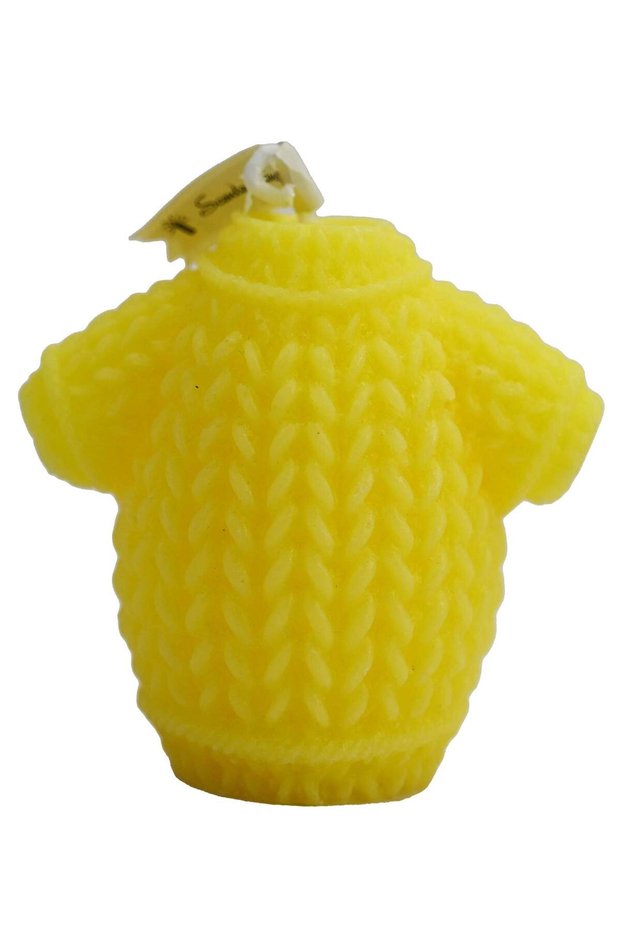 Sweater Shaped Scented Candle Lime Basil, Citrus Candles Scented, Sweater Shaped Scented Candle Gif
