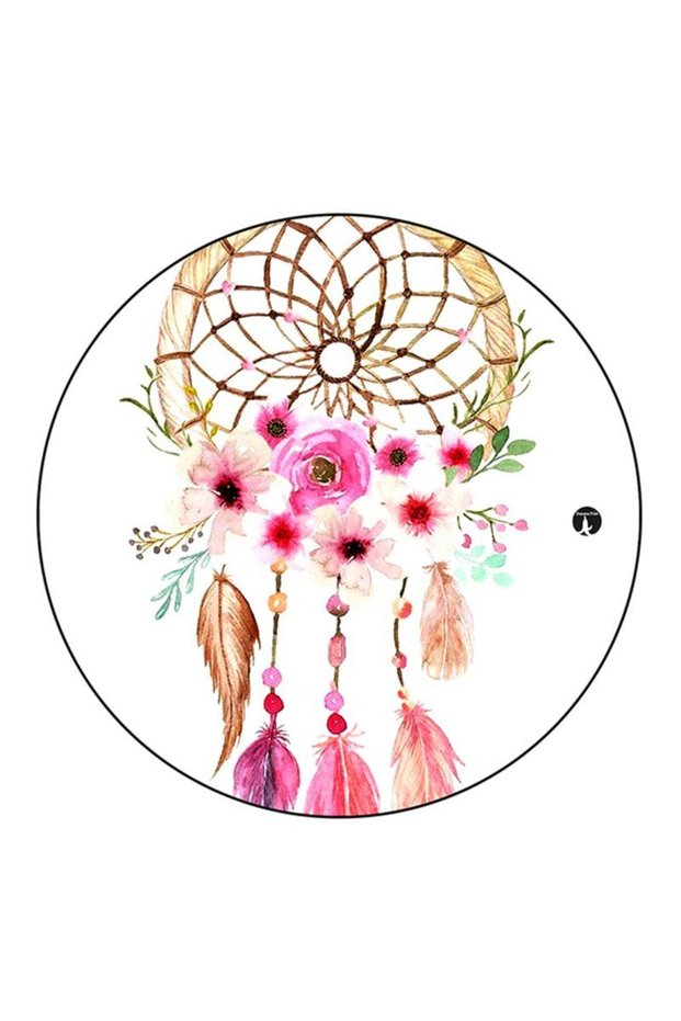 Dream Catcher Printed Fridge Magnet Round Multicolour