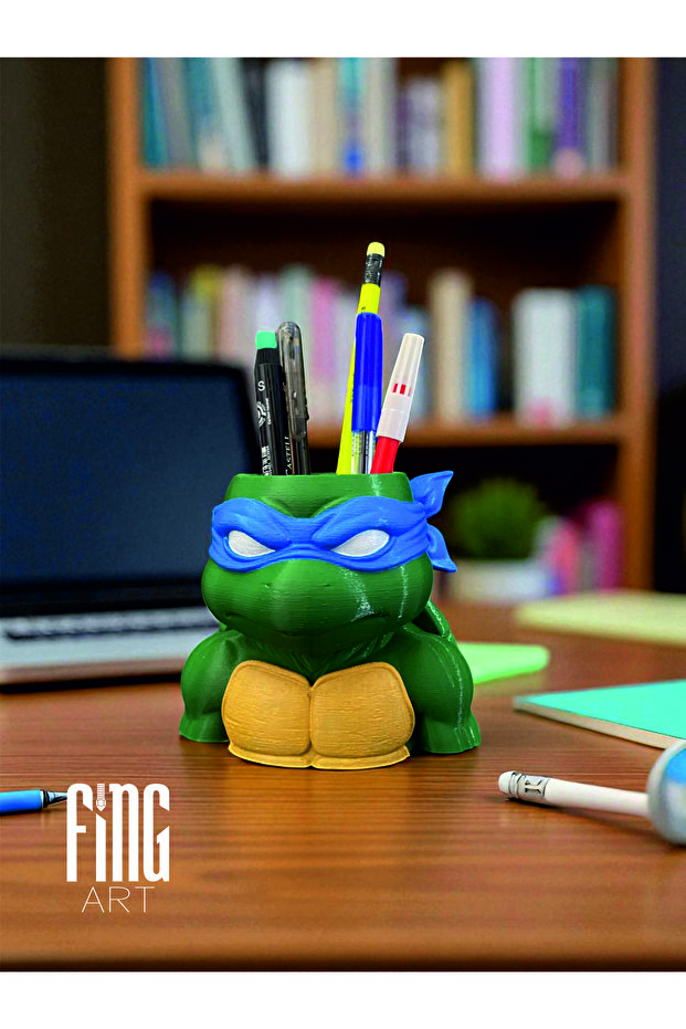 Ninja Turtle Design Pen Holder and Organizer – Pen, Brush, Makeup and Bathroom Organizer