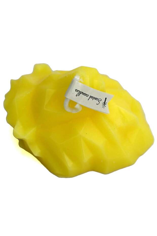 Yellow Colour Iceberg Shaped Scented Candle For Home Decor, Home Decorative Accessories Gift For Fr