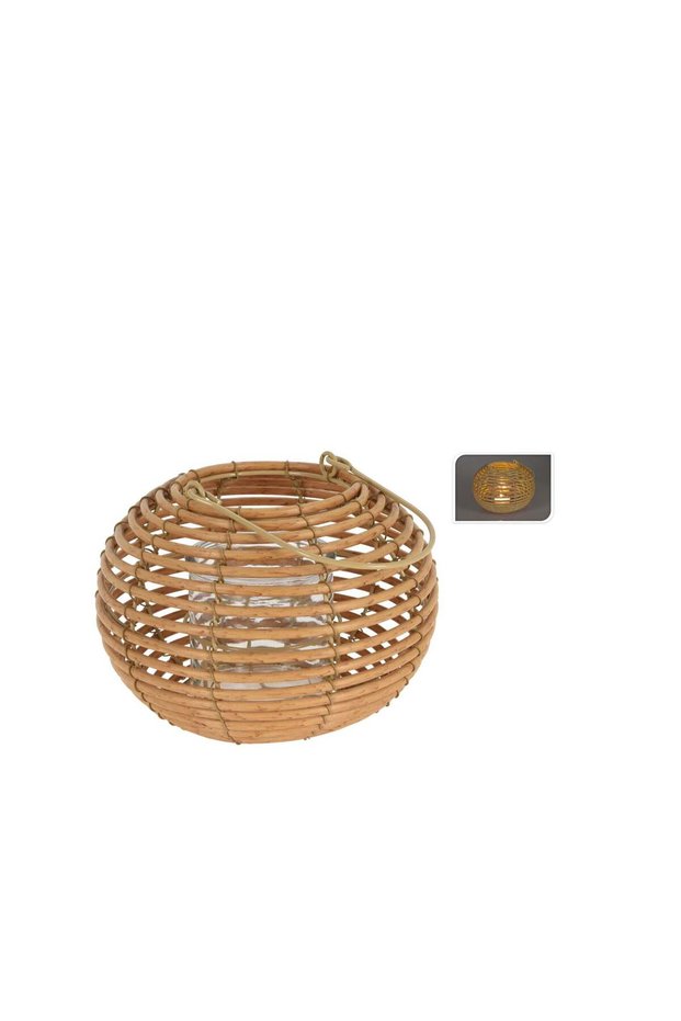 Koopman Christmas Lantern Round 18Cm Natural Color