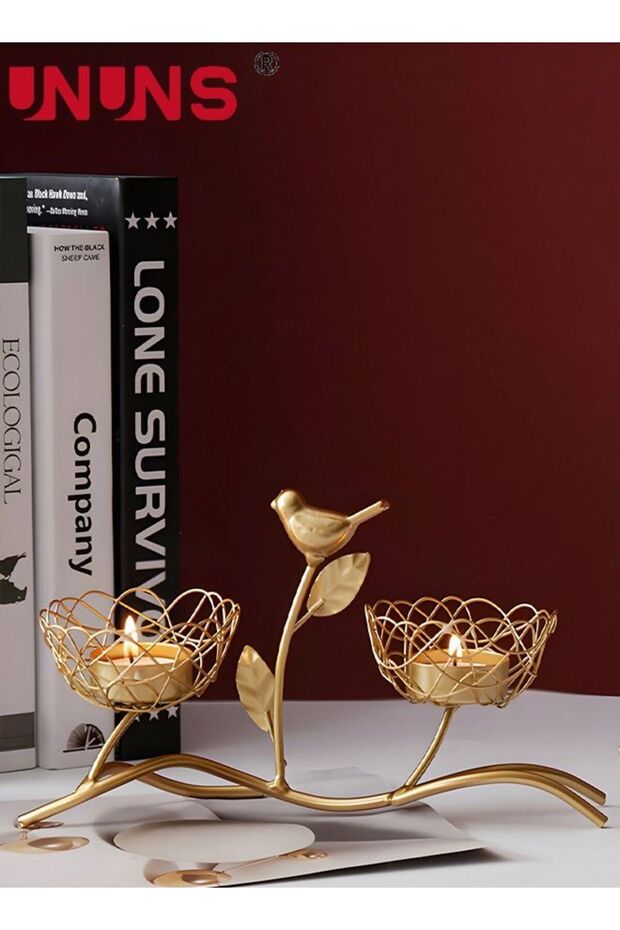 Iron Candle Holders,Vintage Candle Stand For Home Decor Centerpiece, Golden Iron Candle Holder,Tabl
