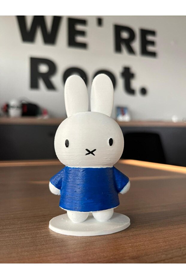 Miffy Tavşan Figür 10cm El Boyaması
