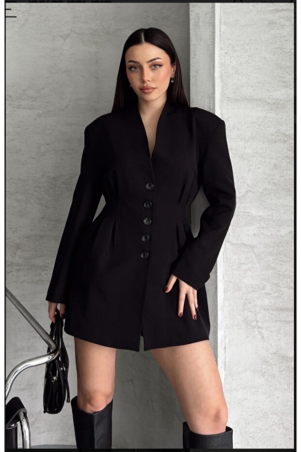 Önden düğmeli ceket modeli - 1