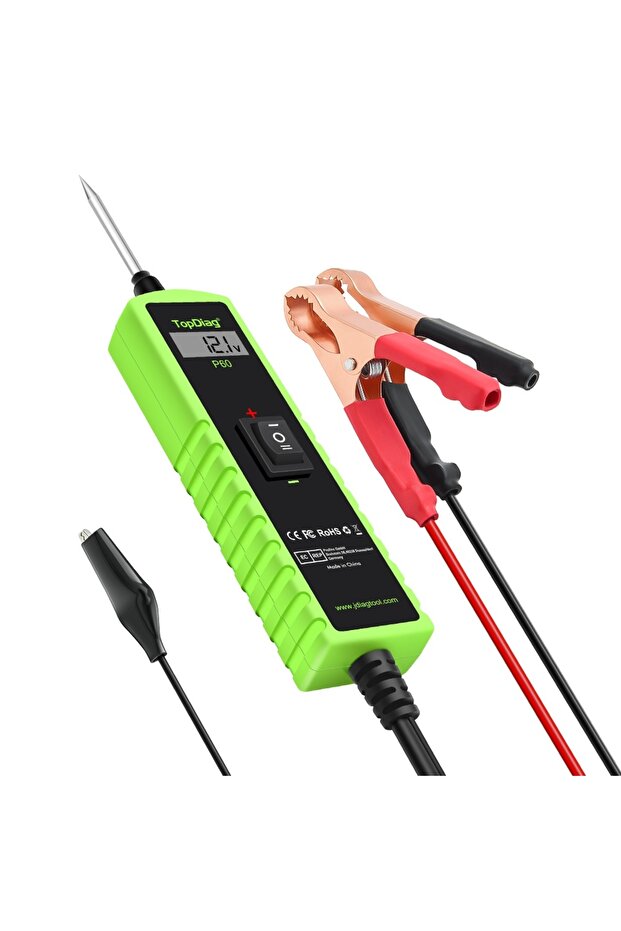 TopDiag P60 Car Electrical Circuit Tester, 6-30V, Diagnostic with LCD display, Short Circuit - 6