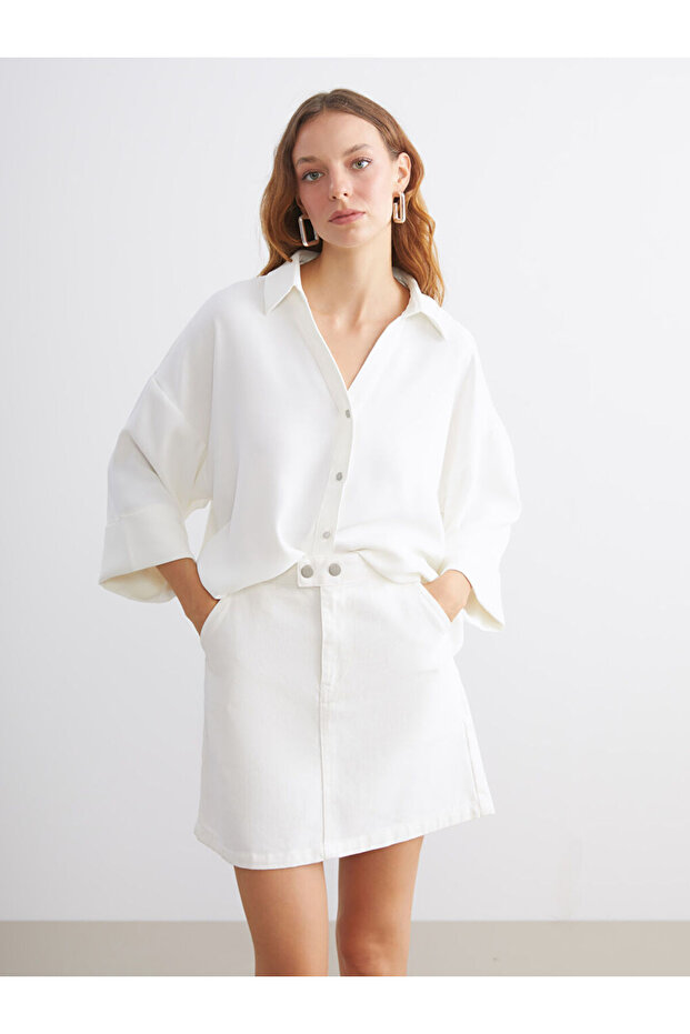 Oversize Poplin Women's Shirt