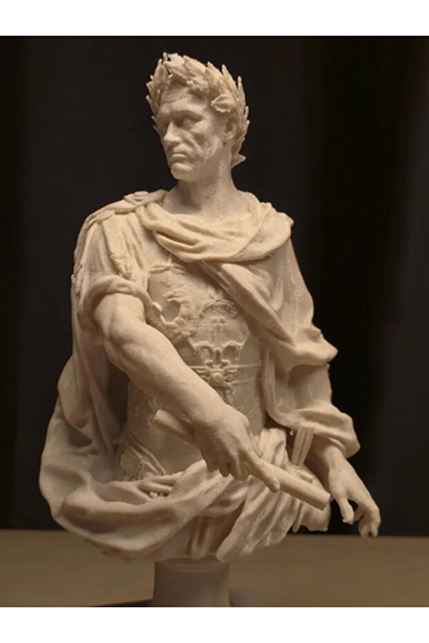 Rönesans İmparator Gaius Julius Caesar Heykeli 20 cm - 3