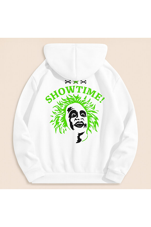 سويت شيرت للجنسين بقلنسوة مطبوع عليه Showtime مقاس كبير بثلاثة خيوط
