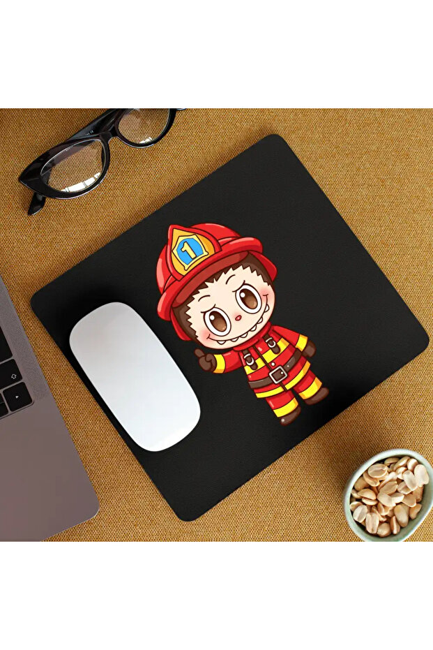 Mousepad Labubu Pompier - 2