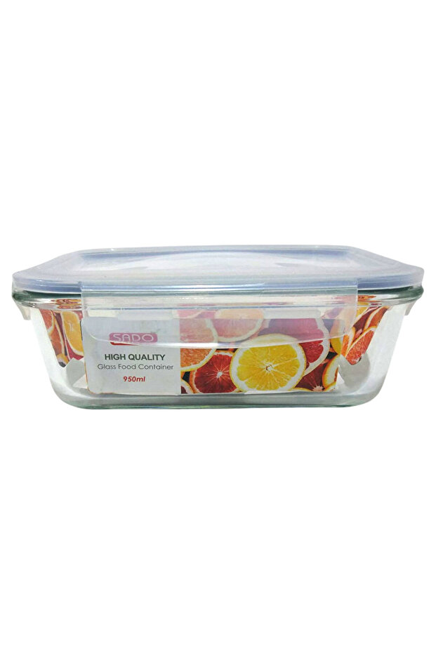 Ktw1388-3 Large Vacuum Glass Storage Container - 950 ml