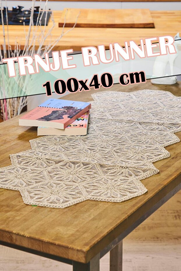 Trnje Knitted Runner (100X40 cm) - Brown