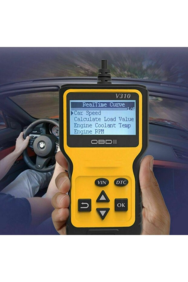 ® V310 Car Diagnostic and Scan Tool, OBD2, Read/Clear Fault Codes, LCD Screen, ABS/ESP/SRS, - 5