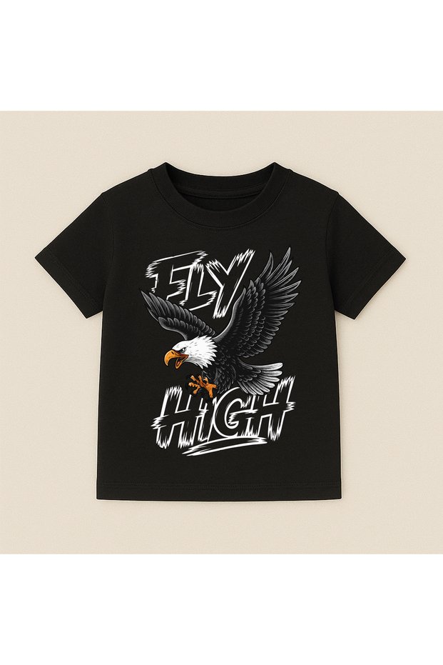 Crew Neck 100% Cotton Printed Short Sleeve Children's and Teenage T-Shirt