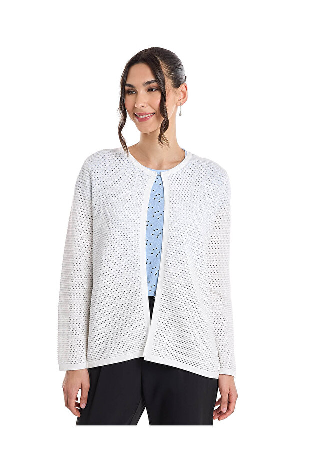Openwork Cardigan with long Sleeves