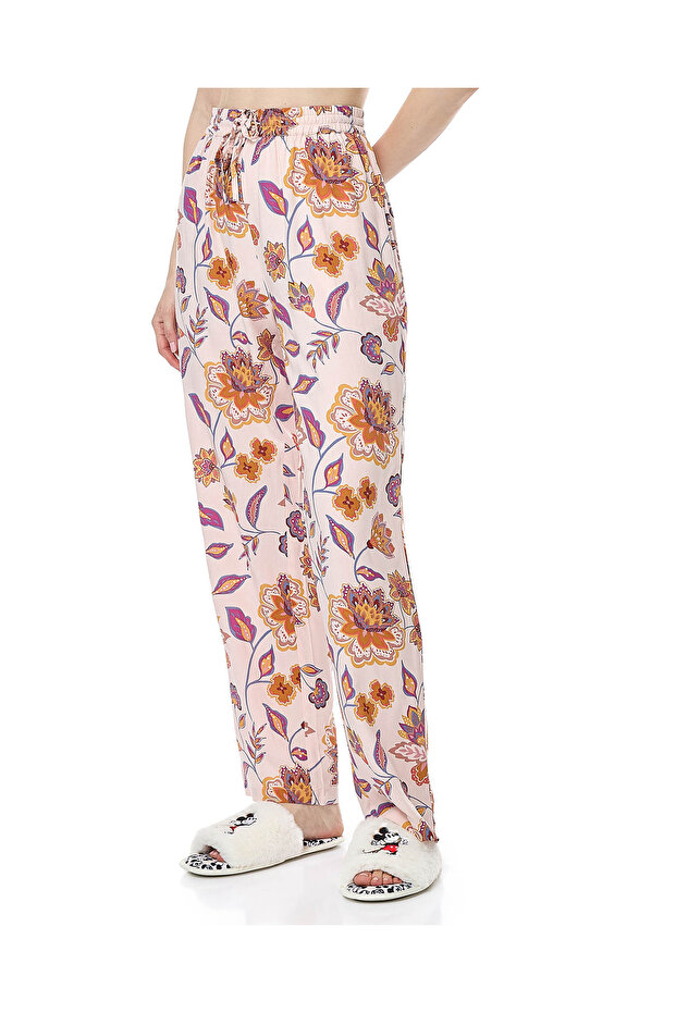 Printed Pyjama Pants With Drawstring Waist - 3