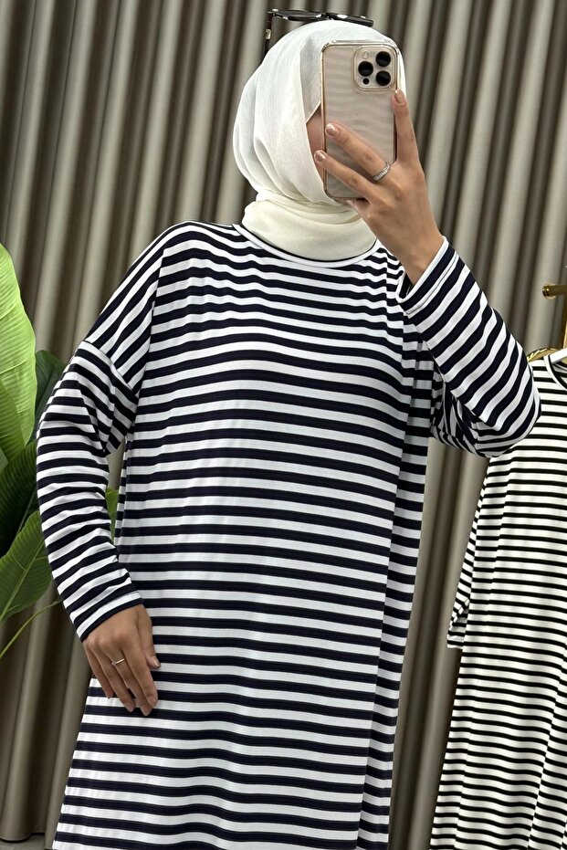 ÇİZGİLİ ELBİSE - 3