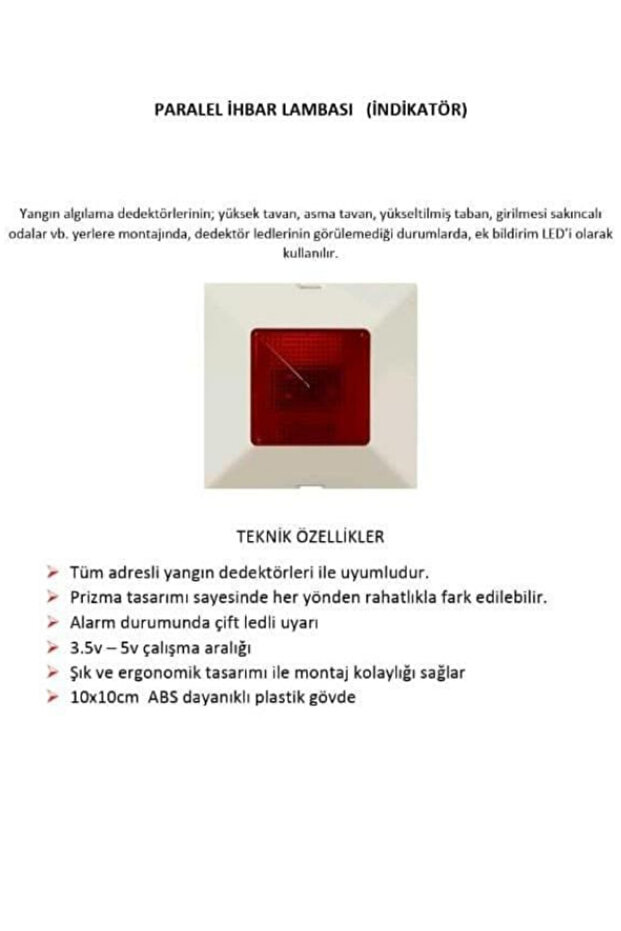 Paralel İhbar Lambası İndikatör