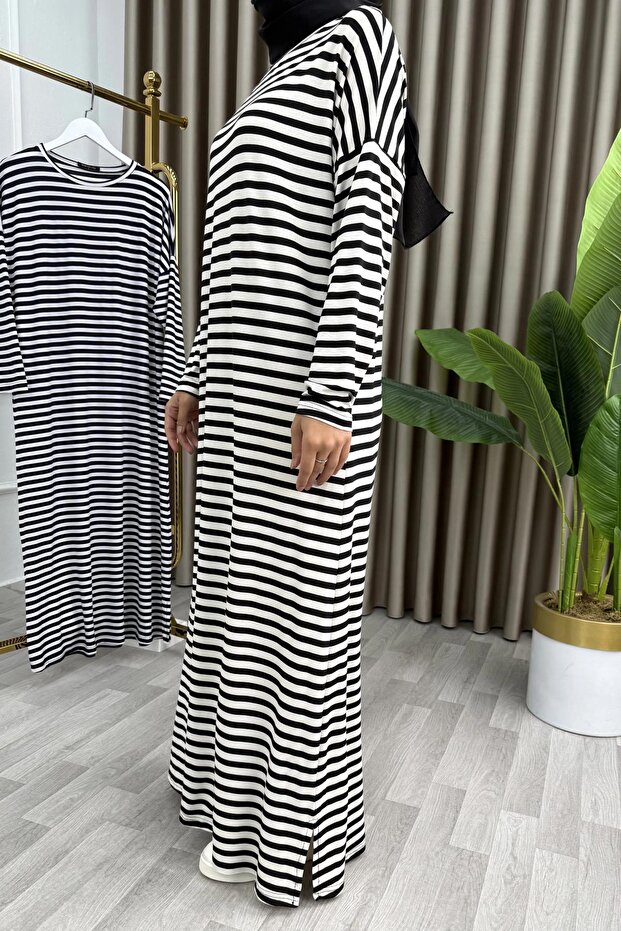 ÇİZGİLİ ELBİSE - 5