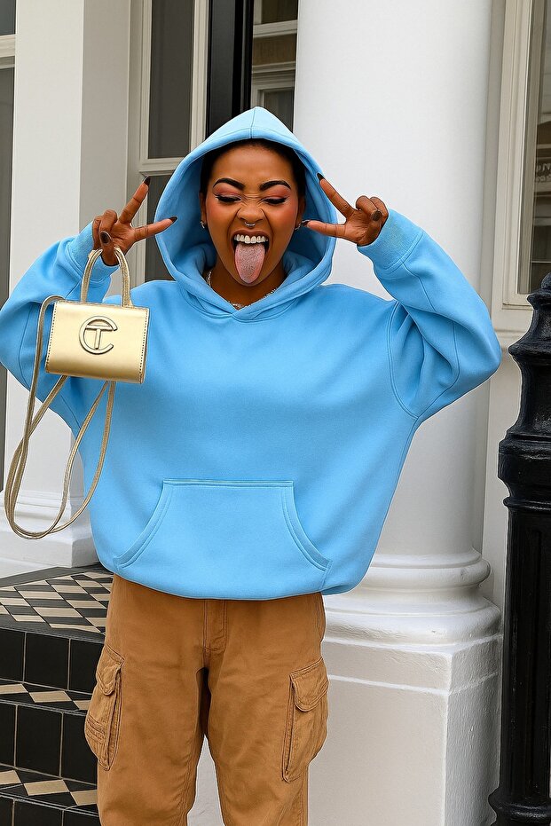 3 Yarn Combed Cotton Unisex Solid Color Sweatshirt