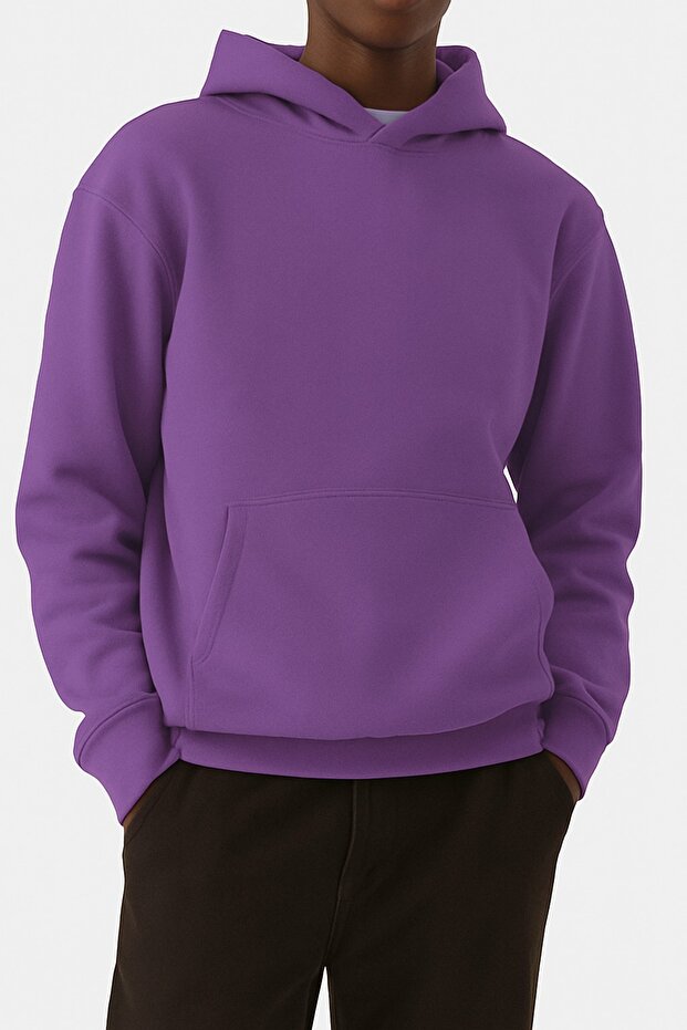 Plain Color Unisex Sweatshirt