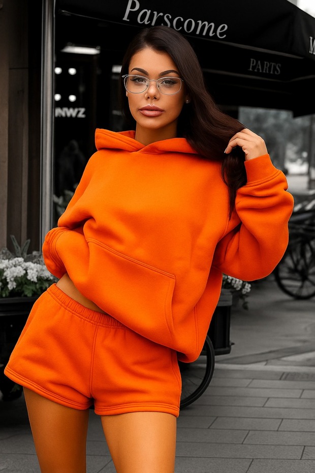 3 Yarn Combed Cotton Unisex Solid Color Sweatshirt