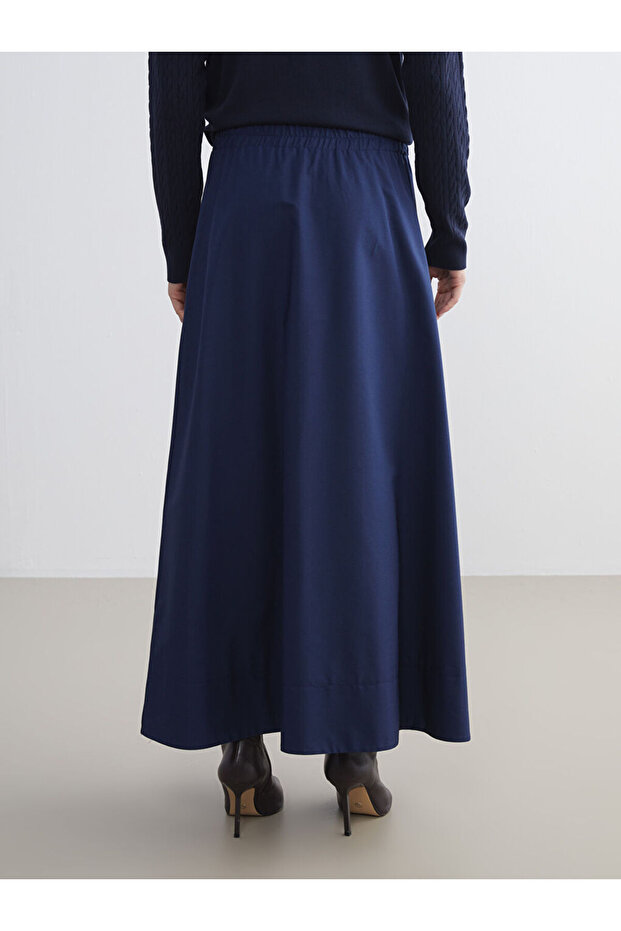 Create Your Style from Uzg Store |   Elastic Waist Flared Skirt - 4