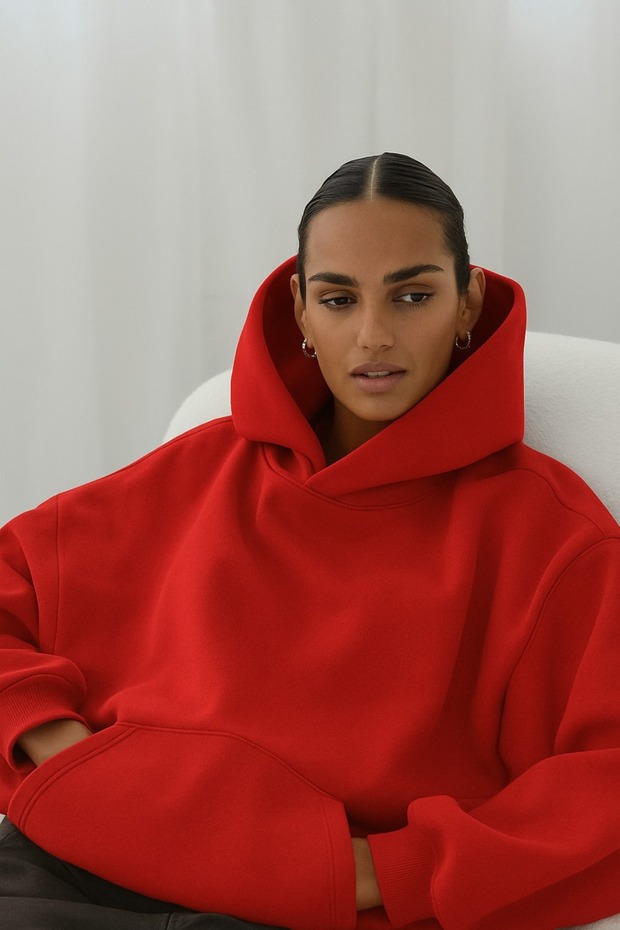 3-Thread Jersey Solid Color Unisex Sweatshirt