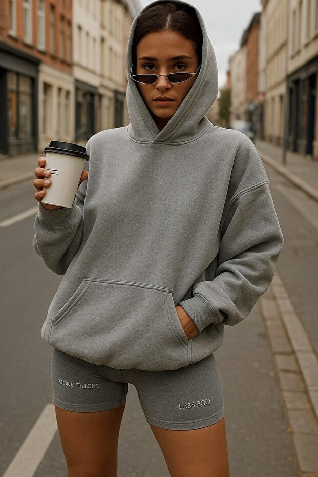 3 Yarn Combed Cotton Unisex Solid Color Sweatshirt
