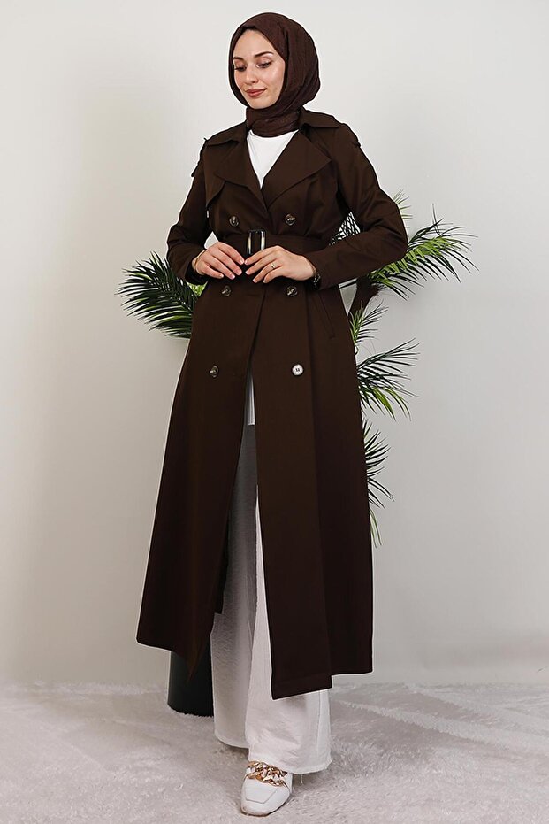 Mari Trençkot Acı Kahve - 5