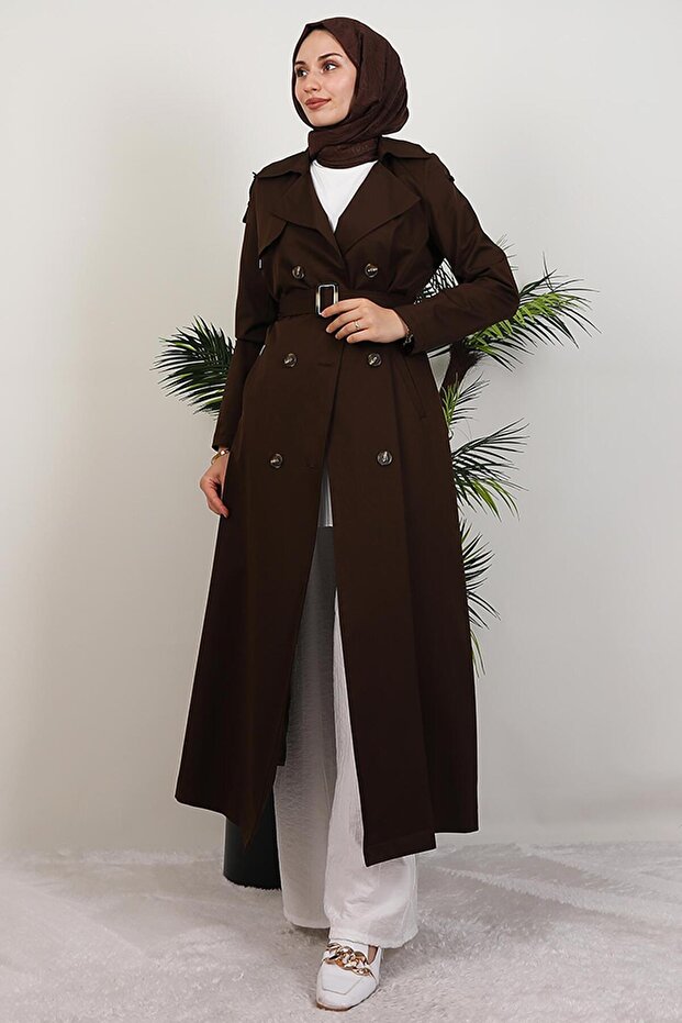 Mari Trençkot Acı Kahve - 4