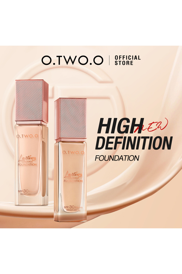 O.TWO.O Haute All Day Coverage Foundation – Full Coverage, Long-Wear Formula - 3