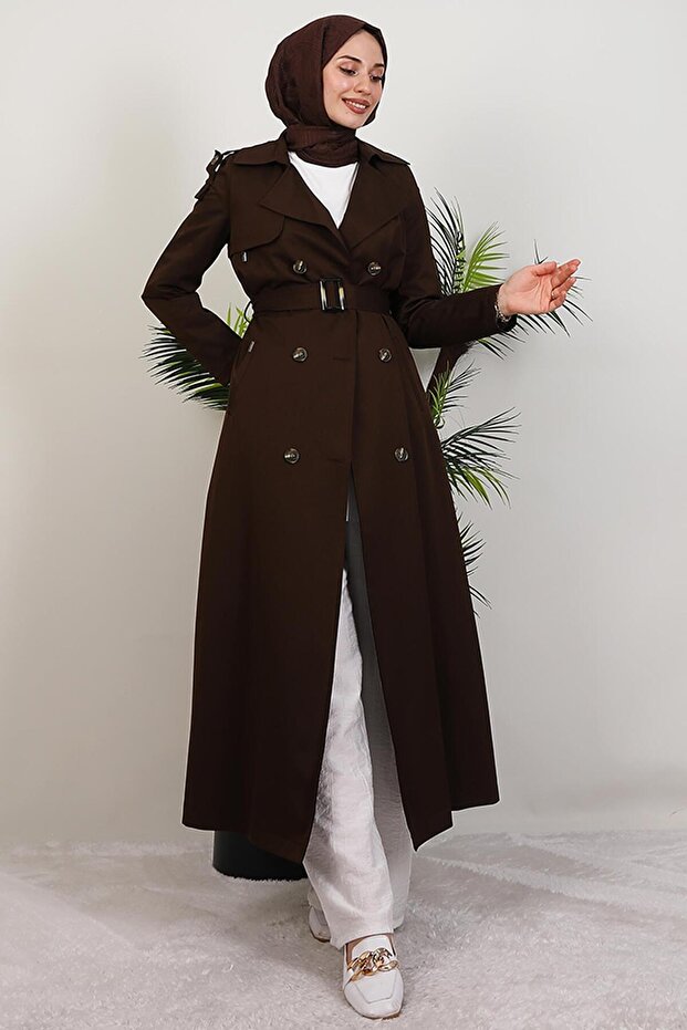 Mari Trençkot Acı Kahve - 3