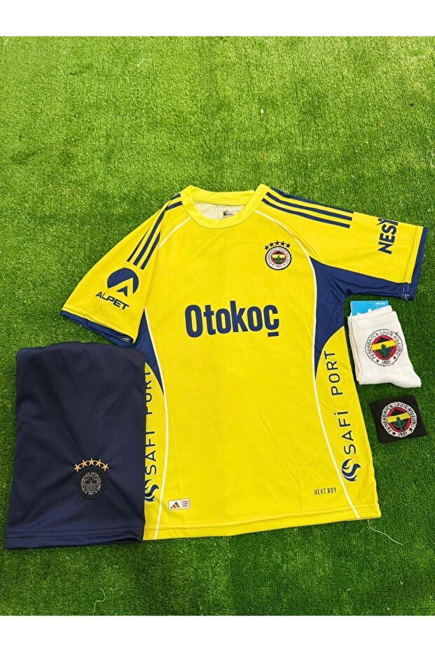 F.E.N.E.R.B.A.H.Ç.E 2026 YENİ SEZON DEPLASMAN SARI # SZYMANSKI # ÇOCUK FORMASI 4LÜ SET - 2