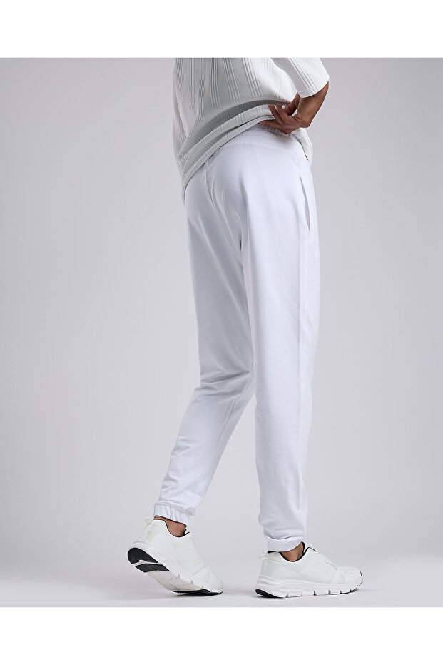 بنطال رياضي سادة مع خصر برباط - 4
