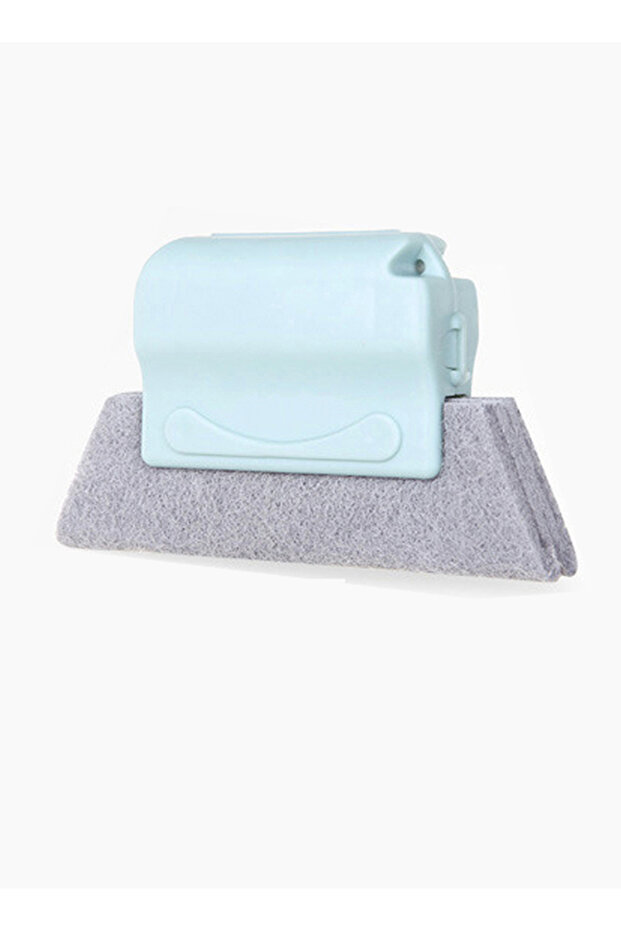 Window Cleaning Thick Scouring Pad Brush Blue 14x4.5x8.5cm
