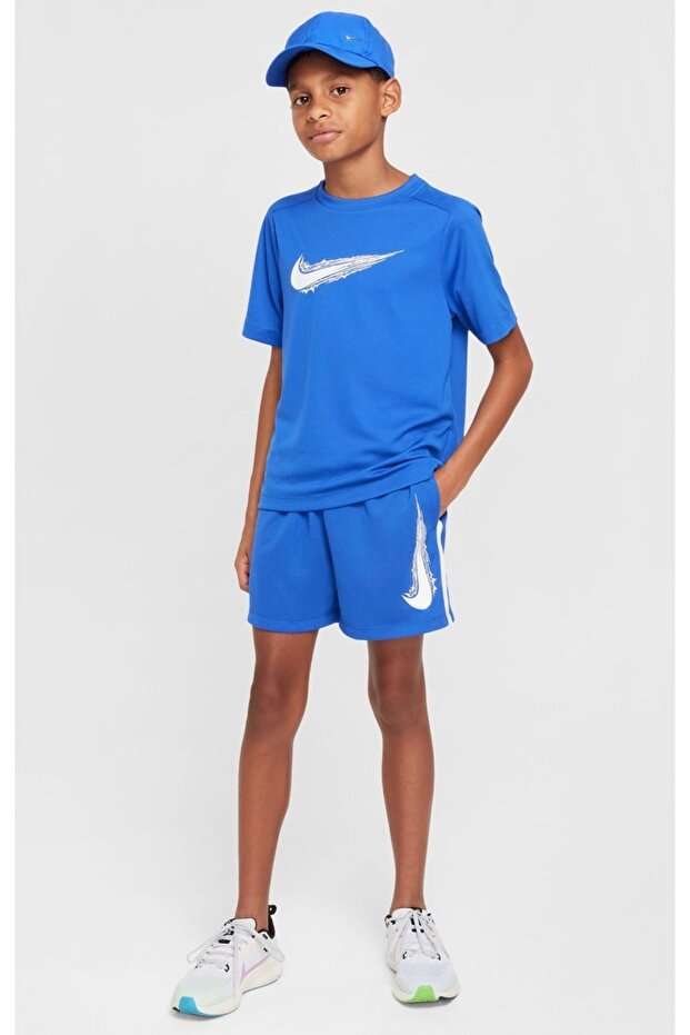 Multi Dri-Fıt Genç Çocuk Şortu - Mavi - 1