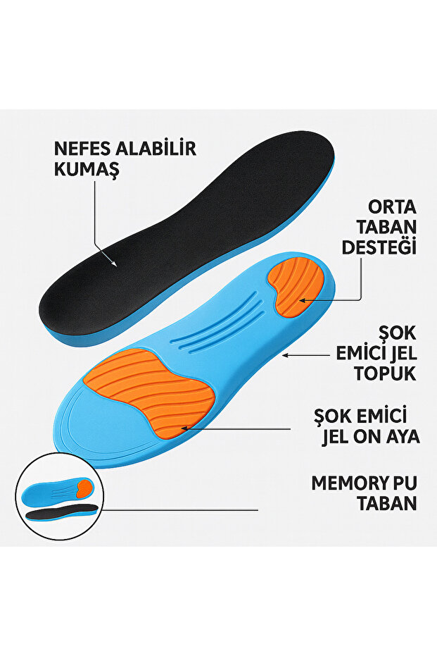Jel Destekli Ortopedik İç Tabanı - 1