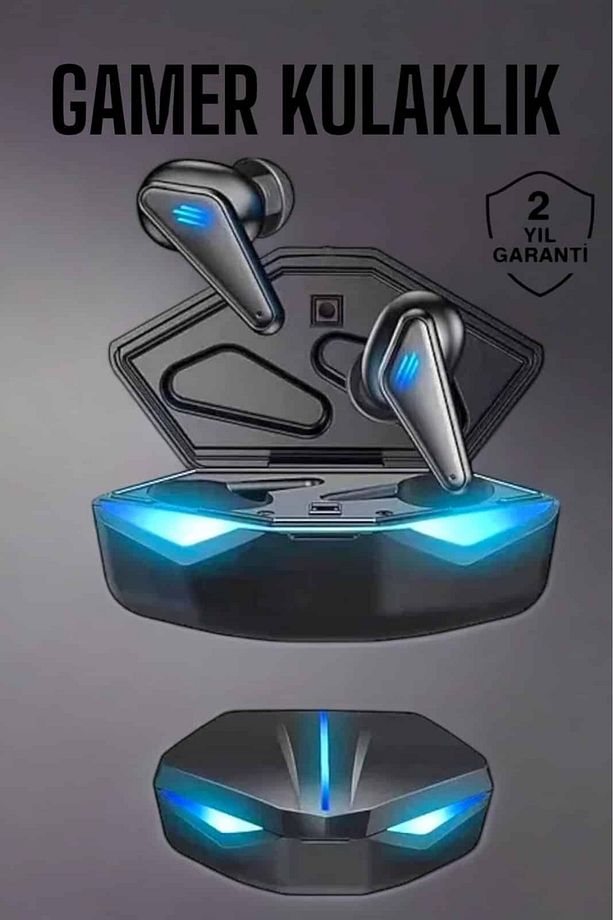 Bluetooth Oyuncu Kulaklığı Led Işıklı Kablosuz ANC Özelliği - 1