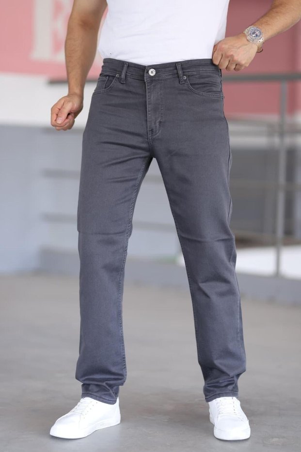 Men's Jeans Taycan Dobby Steel Knitted High Waist Lycra Zipper Embroidered 5 Pockets