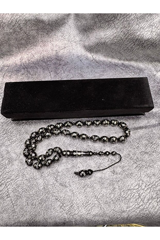 Distinctive silver rosary - 1