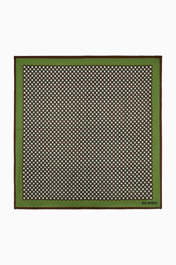 وشاح مودال منقوش كلاسيكي - أخضر - 5