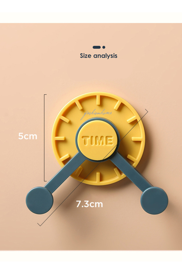 خطاف ساعة إبداعي متعدد الأغراض برتقالي 5x7.3 سم - 5