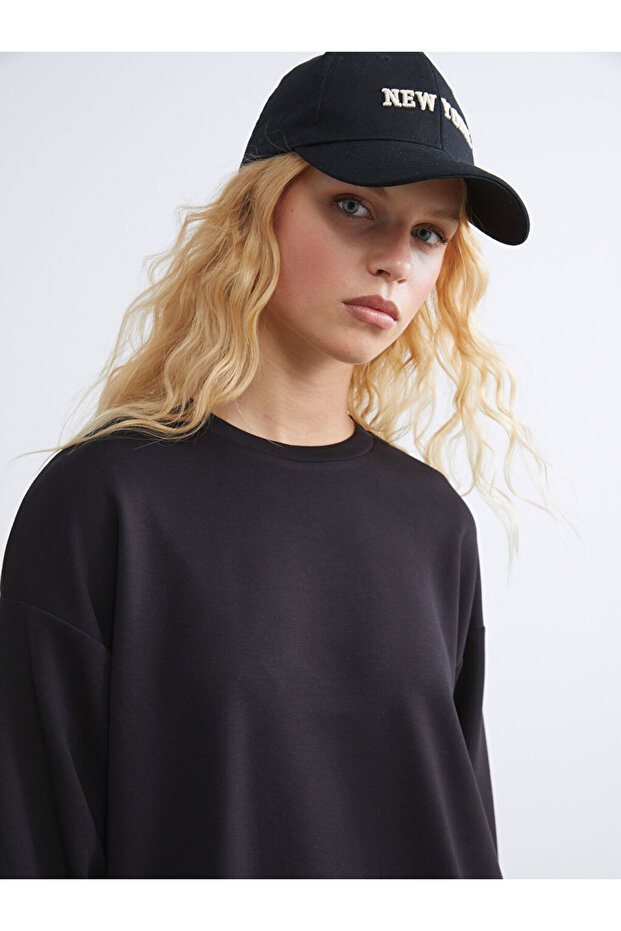 Esvab • Modern & Distinctive Zero Roba Collar Loose Fit Women's Sweatshirt
